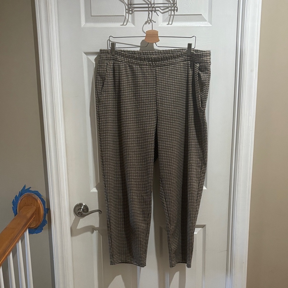 a new day women’s plaid Pants - Black, brown and tan